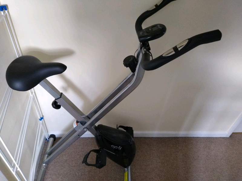 opti folding magnetic exercise bike